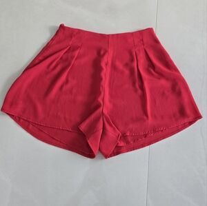 Lush Red High-Waisted Shorts - Size XS